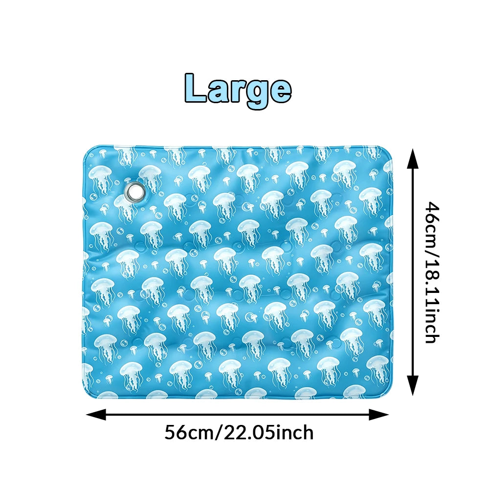 Pet Cooling Mat, Multiple Sizes, Extra Thick Summer Pad for Dogs & Cats, Waterproof Bite-Resistant Non-Permeable Sleeping Mat