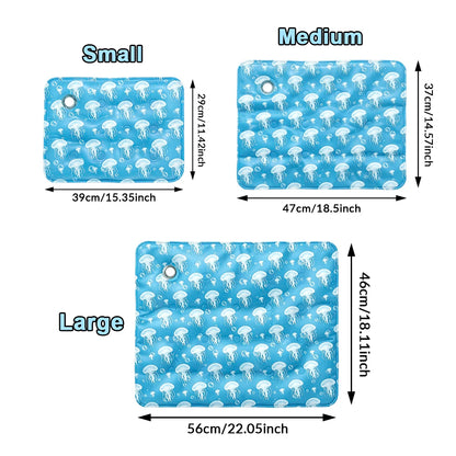 Pet Cooling Mat, Multiple Sizes, Extra Thick Summer Pad for Dogs & Cats, Waterproof Bite-Resistant Non-Permeable Sleeping Mat