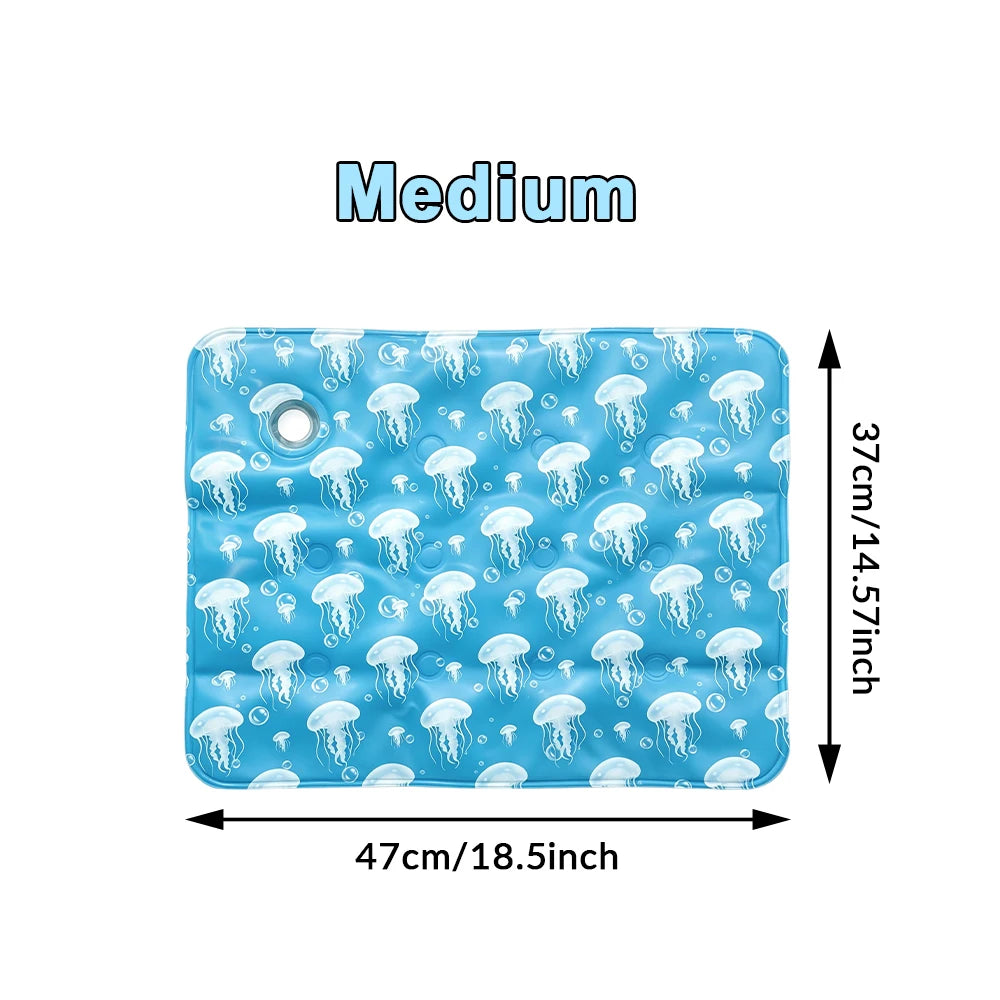 Pet Cooling Mat, Multiple Sizes, Extra Thick Summer Pad for Dogs & Cats, Waterproof Bite-Resistant Non-Permeable Sleeping Mat