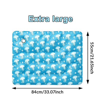Pet Cooling Mat, Multiple Sizes, Extra Thick Summer Pad for Dogs & Cats, Waterproof Bite-Resistant Non-Permeable Sleeping Mat